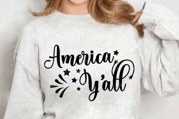 American Yall SVG: 4th of July Graphics for T-Shirt Designs