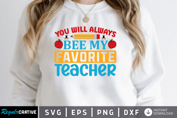 Bee Teacher Graphics for Crafts Branding