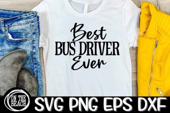 Bus Driver SVG: Graphics for T-Shirt Designs
