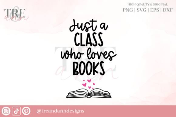 Classroom Book Lover Graphics for Crafts