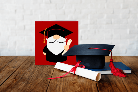 Graduation Gnome SVG: Graphics for Crafts