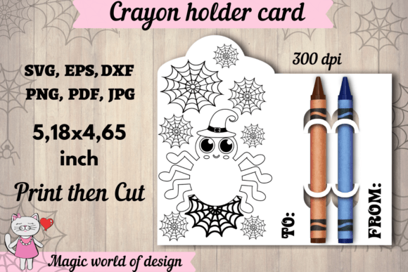 Halloween Spider Card: Graphics for Crafts