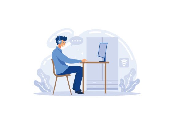 Online Class Meet Vector: Graphics & Illustrations
