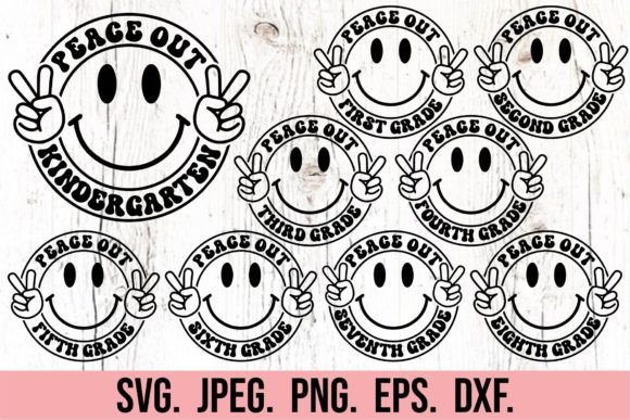 Peace Out Grade Bundle: Graphics for Crafts