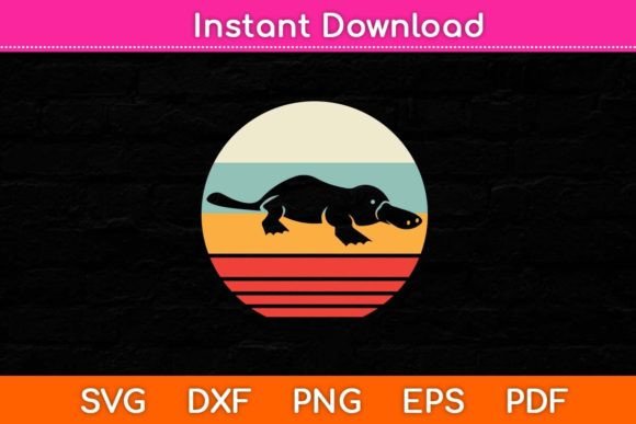 Platypus Retro Vintage: Graphics for Crafts