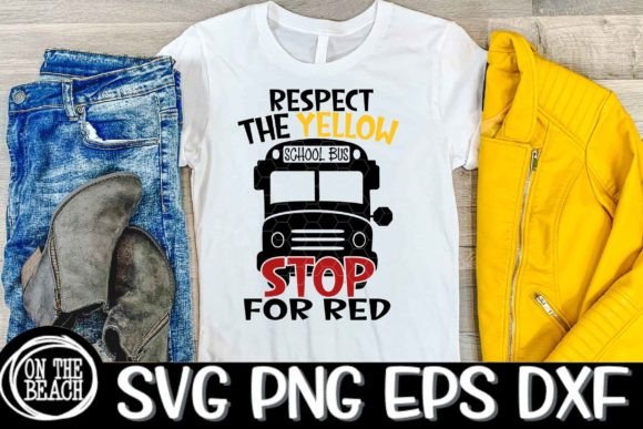 Respect the Yellow Stop for the Red SVG Graphics and T-Shirt Designs