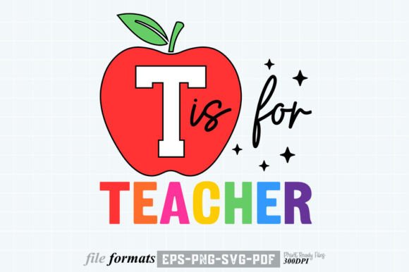 Retro Teacher Graphics for Crafts