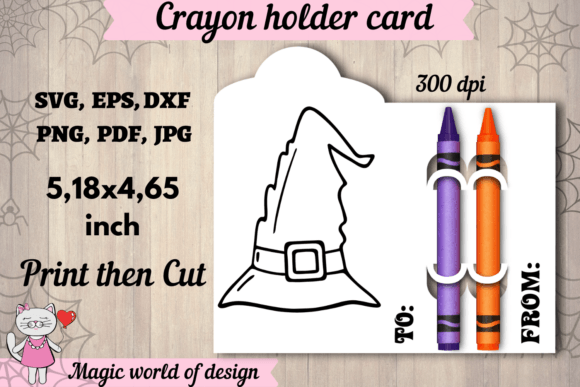 Review: Halloween Witch Hat Coloring Card SVG for Embroidery