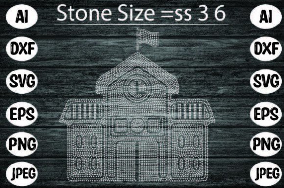 Rhinestone School Graphics for T-Shirt Designs
