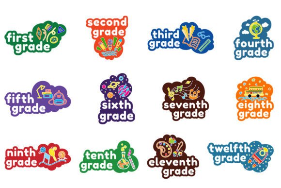 School Grades Graphics for Crafts