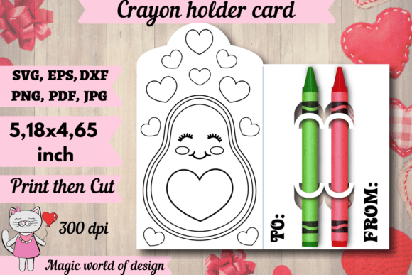 Valentine Avocado SVG for Crafts & Graphics